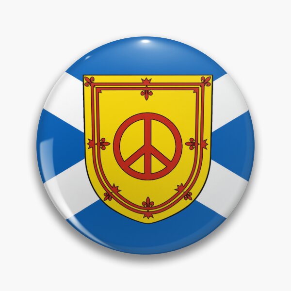 Item preview, Scottish Saltire Flag with Peace Sign Symbol (bratach shalainn na h-Alba le samhla soidhne sìthe) designed and sold by JonathanR1994.