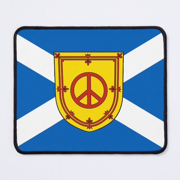 Item preview, Scottish Saltire Flag with Peace Sign Symbol (bratach shalainn na h-Alba le samhla soidhne sìthe) designed and sold by JonathanR1994.