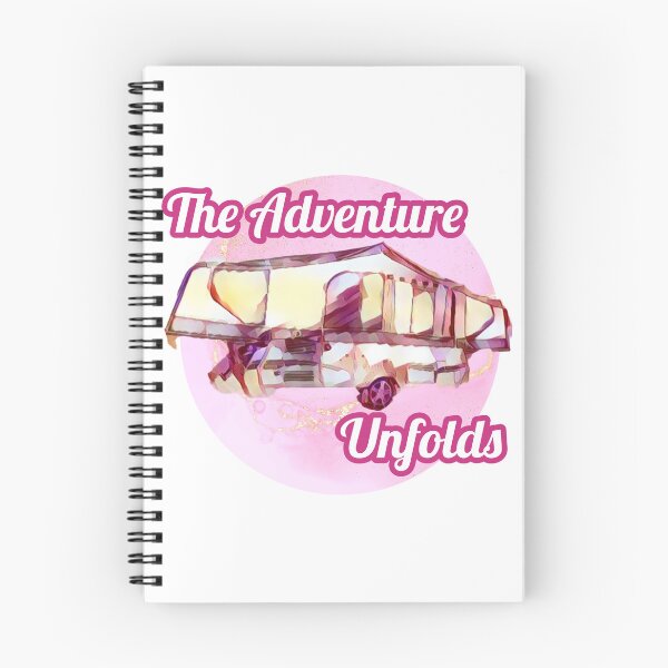 Item preview, The Adventure Unfolds Pink and Purple Folding Caravan designed and sold by BeccaAelishe.