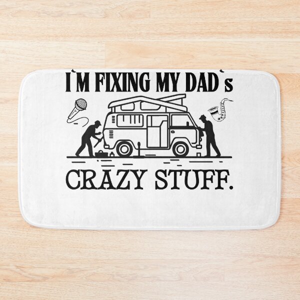 Item preview, I`M Fixing My Dad`s Crazy Stuff Retro Vintage Mechanic Work Clipart Funny Dad Light Design  designed and sold by Raise2Shine.