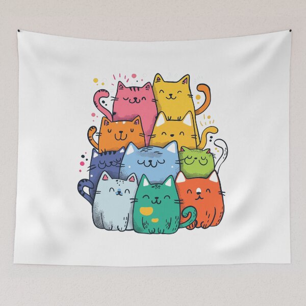 Artikelvorschau, Katzen des Regenbogens entworfen und verkauft von lordthebeard.
