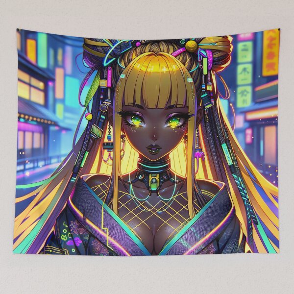Item preview, Neon Geisha Glamour designed and sold by The Journey Ain't Mid.