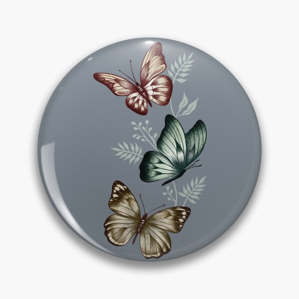 Item preview, Butterflies trio between foliage designed and sold by Rômulo Queiroz.