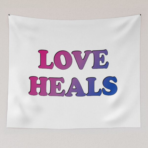 Item preview, Bi Pride - Love heals designed and sold by Inspirationmotivation.