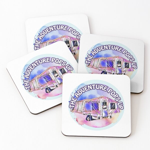 Item preview, The Adventure Pops Up Pink and Purple Trailer Tent designed and sold by BeccaAelishe.