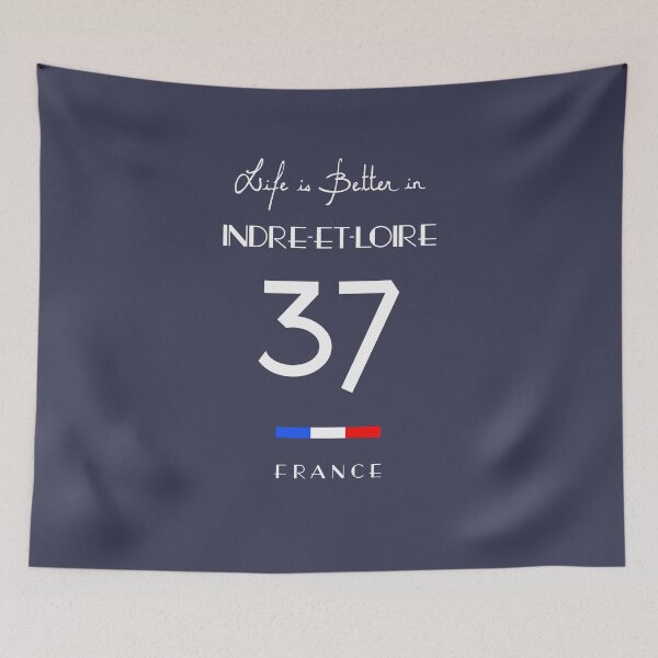 Item preview, Life is better in INDRE-ET-LOIRE Tours Number 37 France  designed and sold by frenchsalsa.