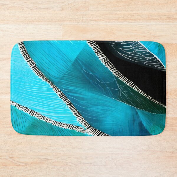 Item preview, green fabric with black and white veins designed and sold by janjacbu.