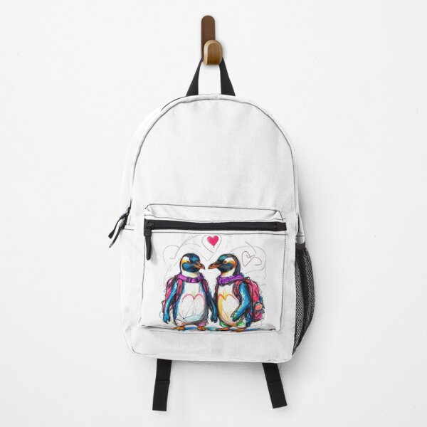 Item preview, Traveling penguin couple - I love You designed and sold by milyadesigns.