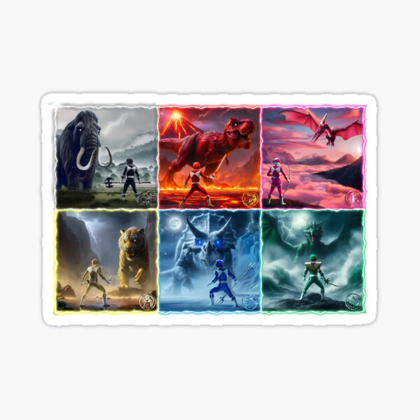 Item preview, Power Ranger Showdown - Full Team designed and sold by zSzCreations.