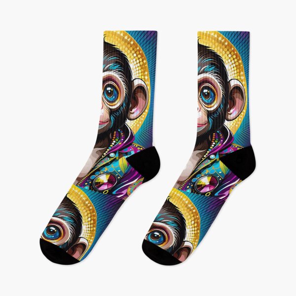 Item preview, Cute Anime Kawaii Disco Monkey Illustration designed and sold by TheArtOfPat.