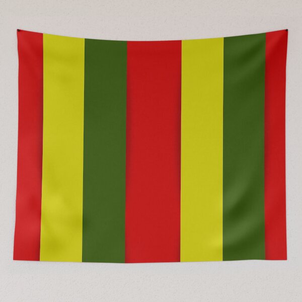 Item preview, Green Red Yellow Rectangle Artistic Pattern Design designed and sold by signshirtz.