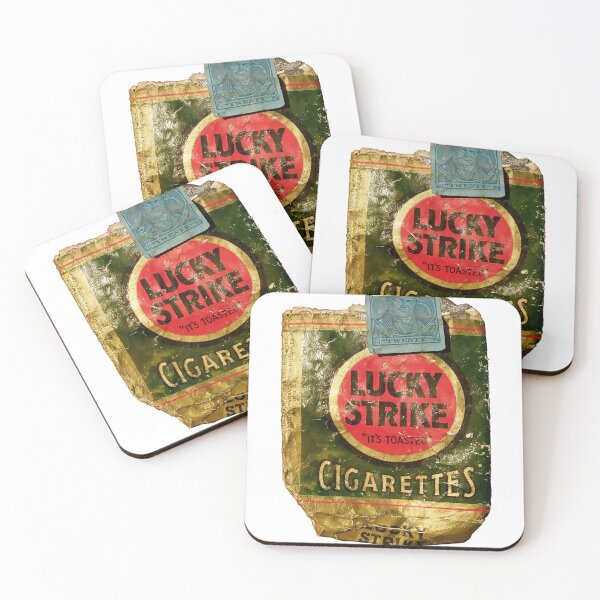 Item preview, lucky strike cigarettes retro old packaging designed and sold by PIXEL POP DESIGNS - Beyond the Norm!.