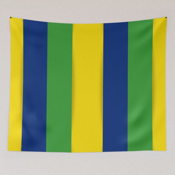 Item preview, Green Yellow Blue Rectangle Artistic Pattern Design designed and sold by signshirtz.