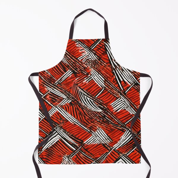 Item preview, red fabric black white red lines designed and sold by janjacbu.