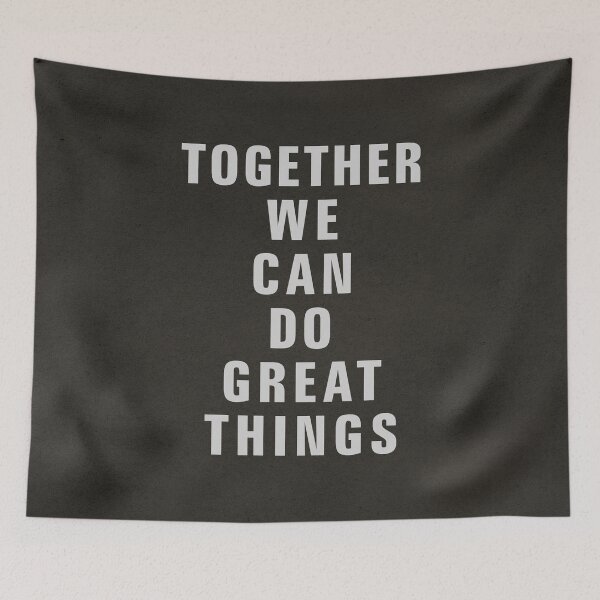 Item preview, TOGETHER WE CAN DO GREAT THINGS designed and sold by Szafranscy Art Studio.