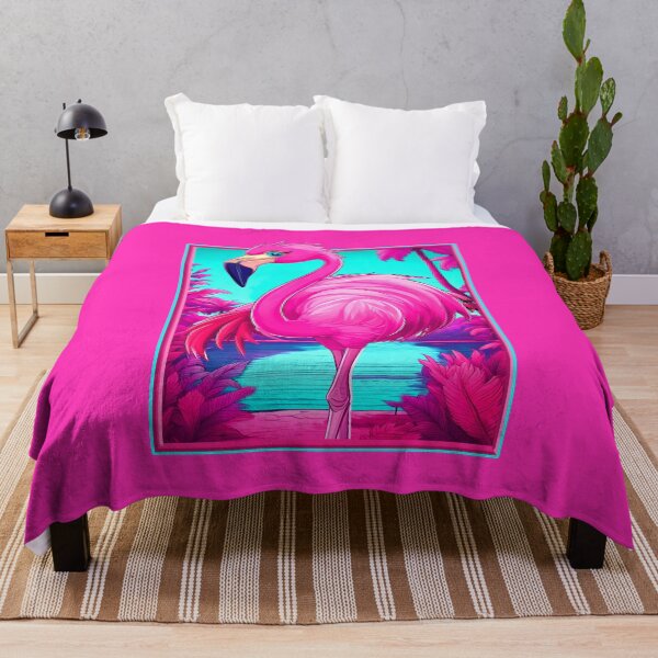 Item preview, Cute Pink Flamingo with Miami Vibe designed and sold by LaRoach Digital Arts.