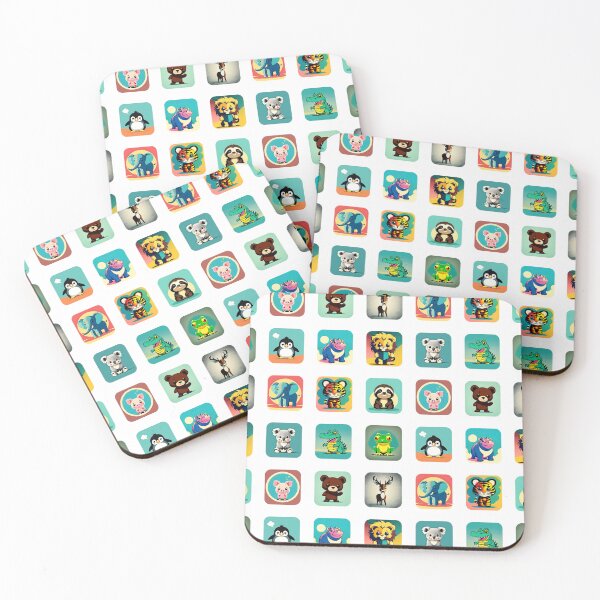 Item preview, 12 Artistic Cute Baby Animal Illustrations designed and sold by jessephotoart.