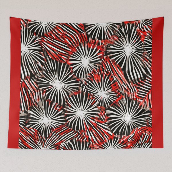 Item preview, red fabric with white stars designed and sold by janjacbu.