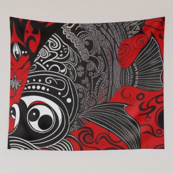 Item preview, Classic Vintage Abstract Exotic Fish designed and sold by TheDarkWardrobe.