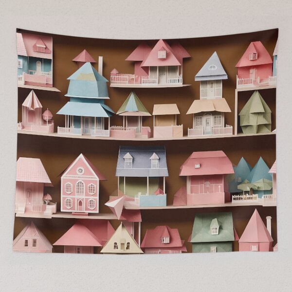 Item preview, Origami Art - Victorian Doll Houses: Timeless Elegance in Miniature designed and sold by ArtfulFolds.