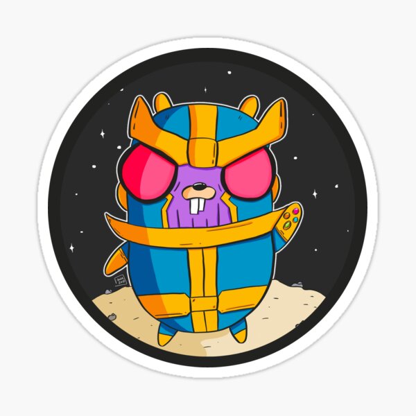 Thanos Gopher - Golang Sticker