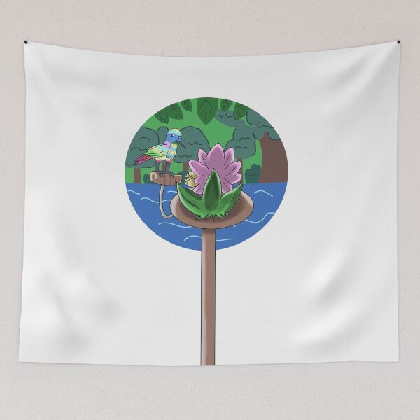Item preview, Sunbird with Flower Lotus designed and sold by ZingyRing.