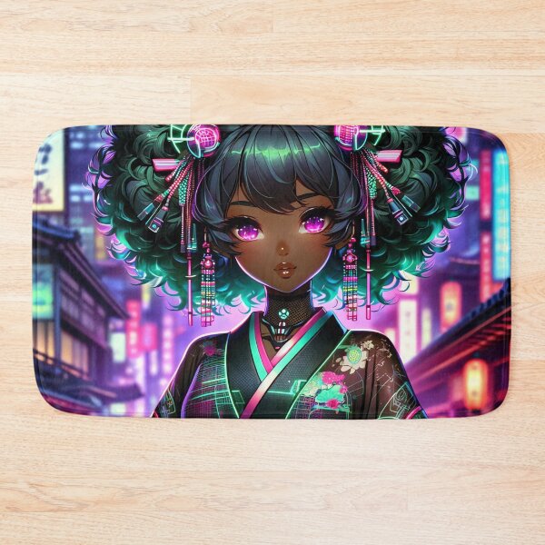 Item preview, Neon Cyber Geisha designed and sold by The Journey Ain't Mid.