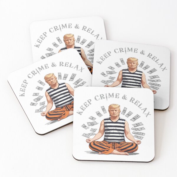 Item preview, keep crime and relax yoga of Donald trump designed and sold by nilver.