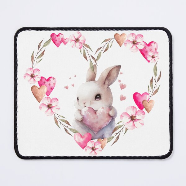 Item preview, Bunny and Flower Heart designed and sold by Zientala.