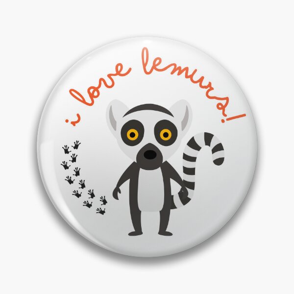 Artikelvorschau, Niedlich, ich liebe Lemuren! mit Katta-Illustration entworfen und verkauft von lemurnetwork.