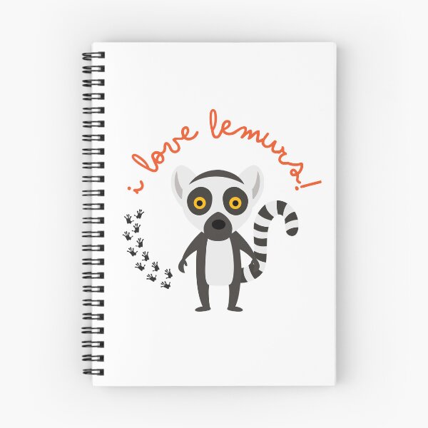 Artikelvorschau, Niedlich, ich liebe Lemuren! mit Katta-Illustration entworfen und verkauft von lemurnetwork.