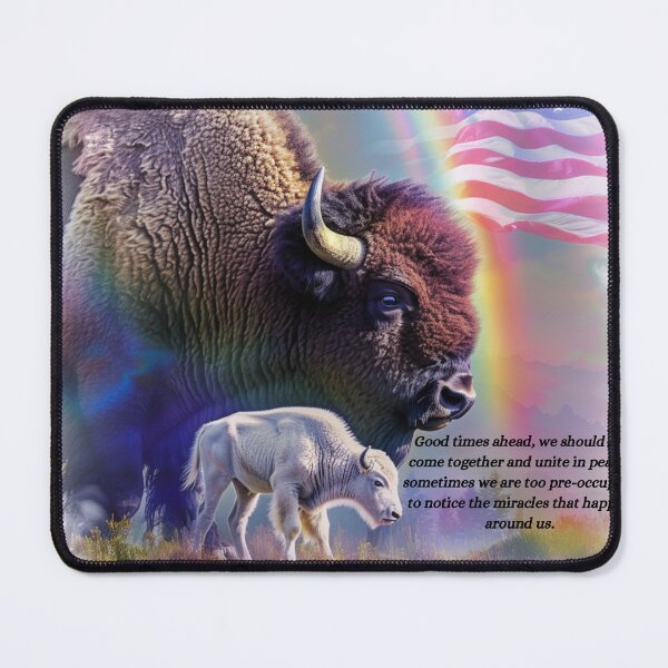 Item preview, Bison and her white calf  designed and sold by Lewis-mart.