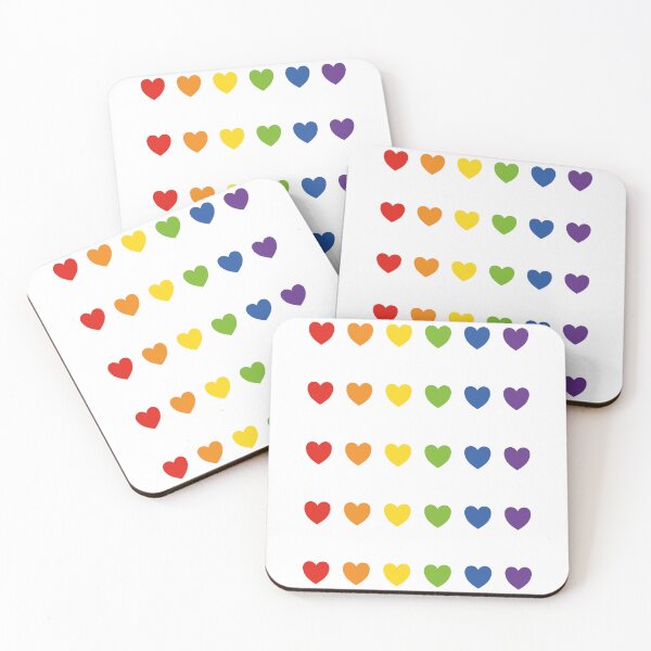 Item preview, Rainbow pride hearts PACK designed and sold by Inspirationmotivation.