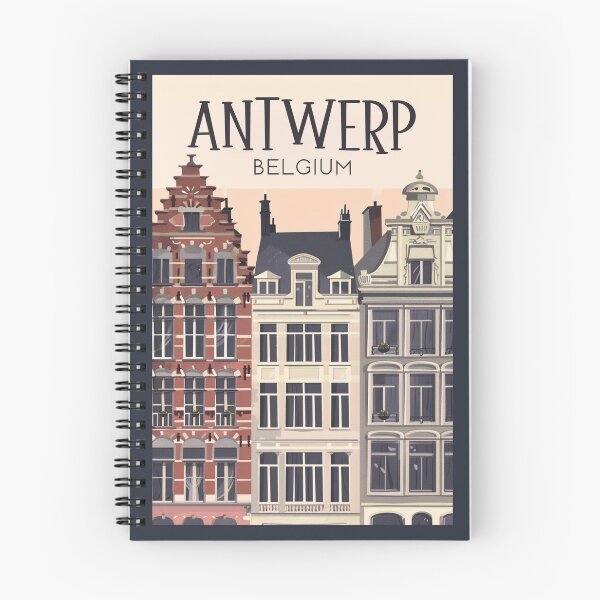 Item preview, A Vintage Travel Illustration of Antwerp - Belgium  designed and sold by GoodOldVintage.