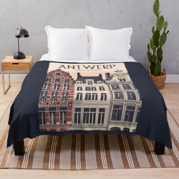 Item preview, A Vintage Travel Illustration of Antwerp - Belgium  designed and sold by GoodOldVintage.
