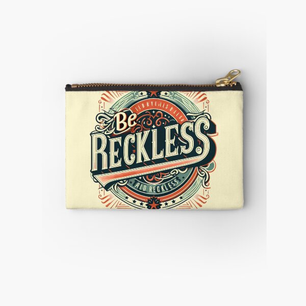 Item preview, Be Reckless, typography, retro designed and sold by maxmaj.