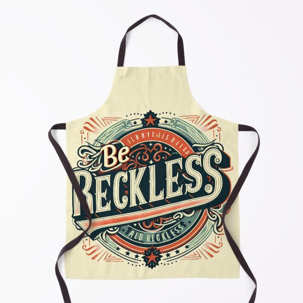 Item preview, Be Reckless, typography, retro designed and sold by maxmaj.