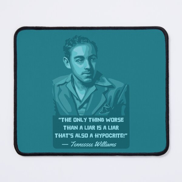 Item preview, Tennessee Williams Portrait and Quote designed and sold by Unhinged Heather.