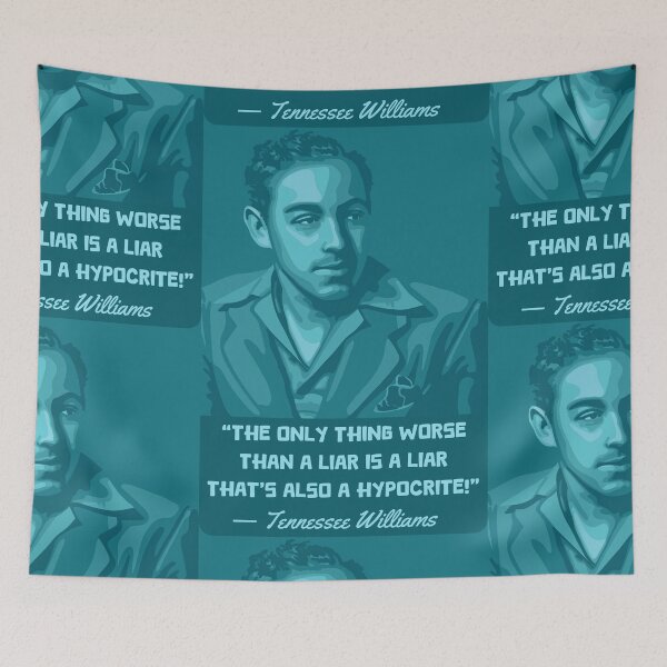 Item preview, Tennessee Williams Portrait and Quote designed and sold by Unhinged Heather.