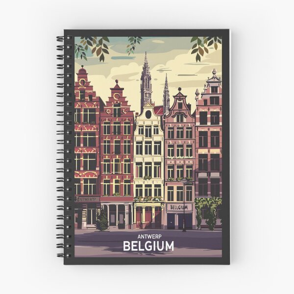 Item preview, A Vintage Travel Illustration of Antwerp - Belgium  designed and sold by GoodOldVintage.