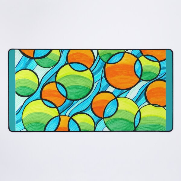 Item preview, Green and Orange Orbs Float in Flowing Water designed and sold by artofkathleen.
