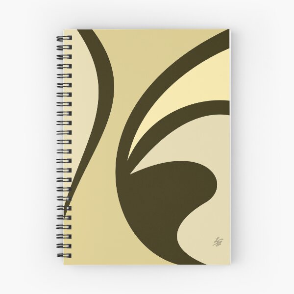 Item preview, Beige Wavy Curves Abstract designed and sold by studioart.