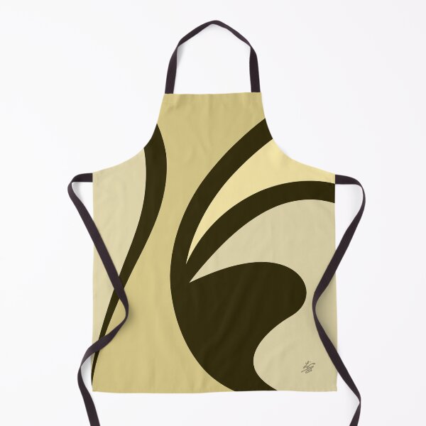 Item preview, Beige Wavy Curves Abstract designed and sold by studioart.