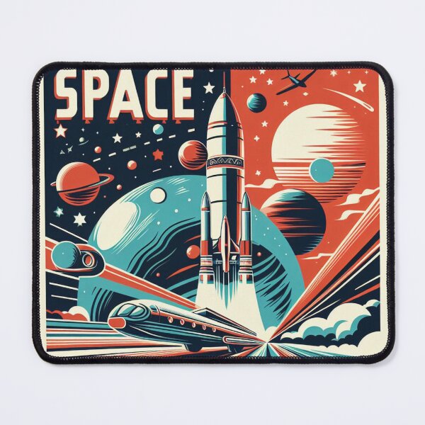 Item preview, Retro Space Poster designed and sold by SpaLaxy Store.