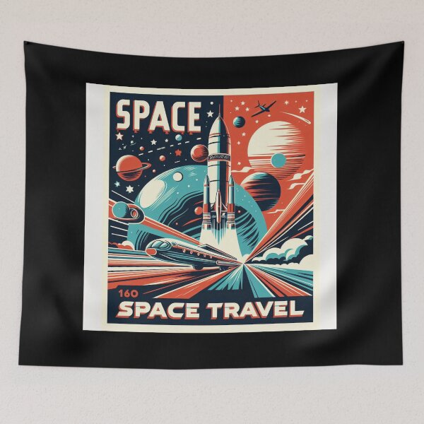 Item preview, Retro Space Poster designed and sold by SpaLaxy Store.