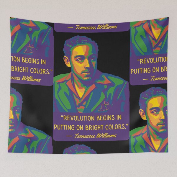 Item preview, Tennessee Williams Portrait and Quote designed and sold by Unhinged Heather.