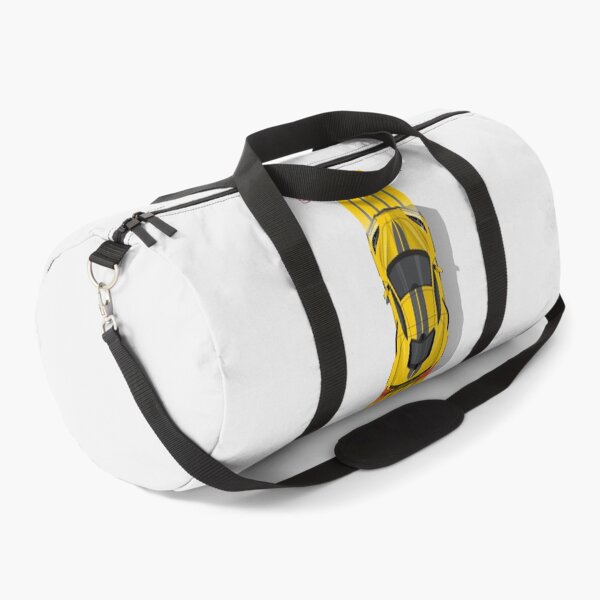 Item preview, Chevy Corvette C8 Yellow Stripes Top Down Illustration designed and sold by blackdogshop.