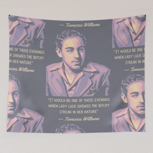 Item preview, Tennessee Williams Portrait and Quote designed and sold by Unhinged Heather.