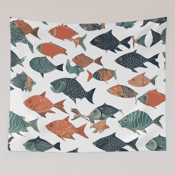 Item preview, Fish Pattern designed and sold by PastelDreamz.