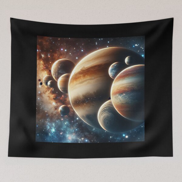 Item preview, Planets in a Starry Sky designed and sold by SpaLaxy Store.